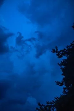 Black clouds Stock Photos