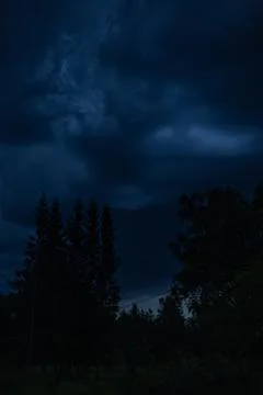 Black clouds Stock Photos