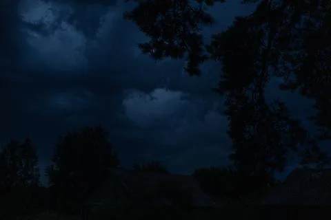 Black clouds Stock Photos