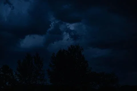 Black clouds Stock Photos