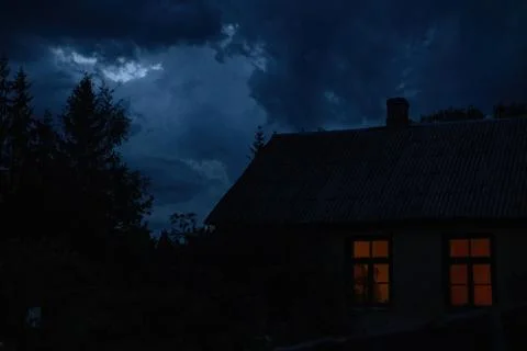 Black clouds Stock Photos