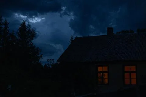 Black clouds Stock Photos