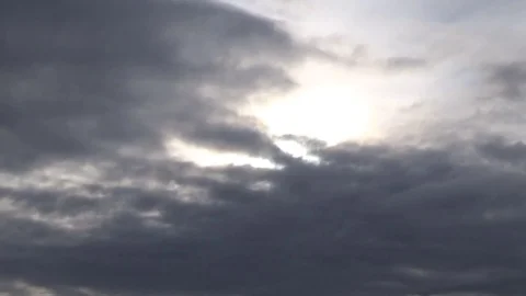 Black clouds in the sky, cloudy weather Stock Footage 75555920