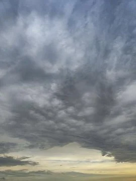 Black clouds in the sky Stock Photos