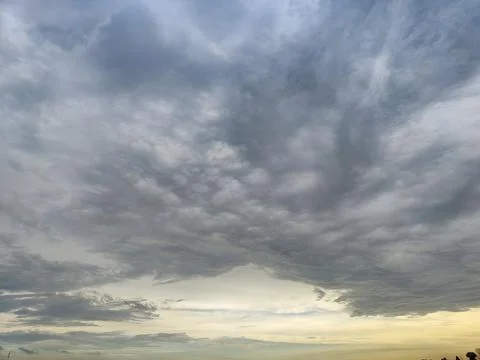 Black clouds in the sky Stock Photos