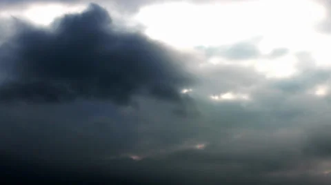 Black clouds timelapse Stock Footage 37631325