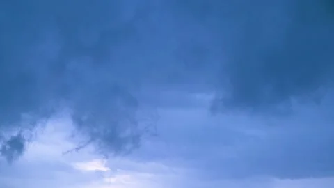 Black Clouds Turn In the Sky 4k Stock Footage 146184306
