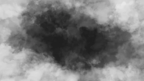 Black clouds on white background loop animation 動画素材 77863724