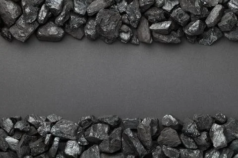 Black Coal Frame Stock Photos