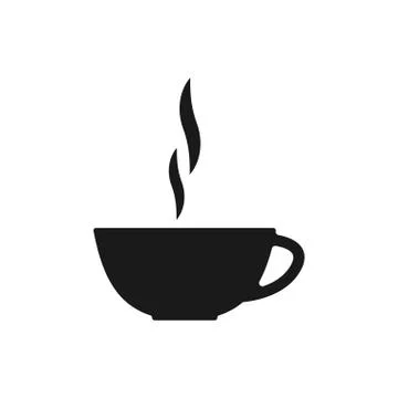 Black coffe cup icon Stock Illustration