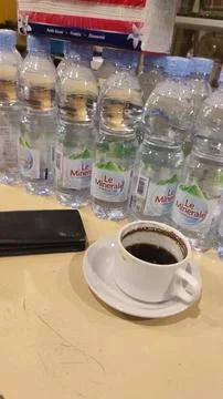 Black coffe 库存照片