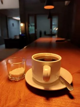 Black coffe Stock Photos