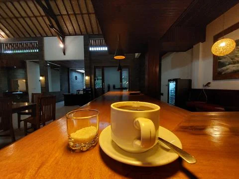 Black coffe Stock Photos