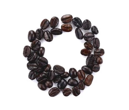 Black coffee beans Stock Photos