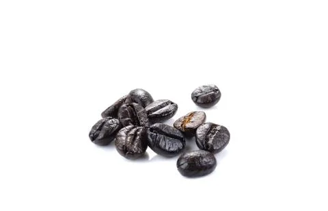 Black coffee beans Stock Photos