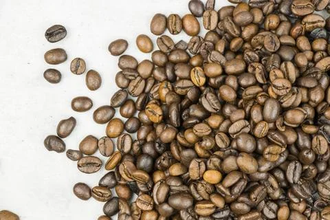 Black coffee beans Stock Photos