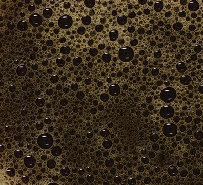 Black coffee bubbles Stock Photos