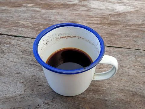 Black coffee in a cup 写真素材