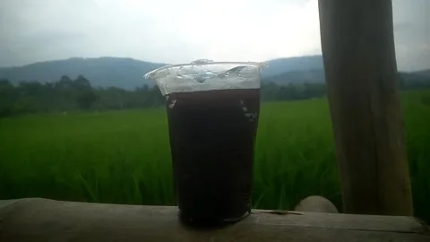 Black coffee to enjoy Stock Footage 169492665