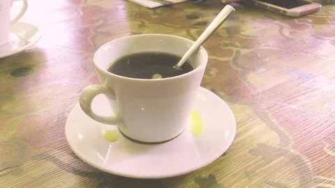 Black coffee Stock Footage 72374114