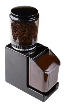 Black coffee grinder Stock Photos