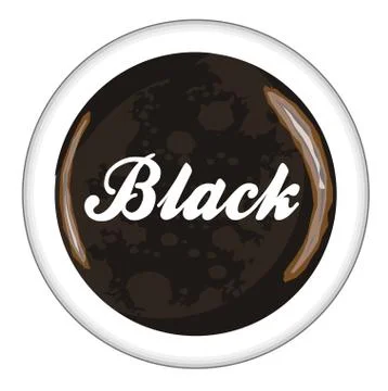 Black Coffee Icon Stock Illustration