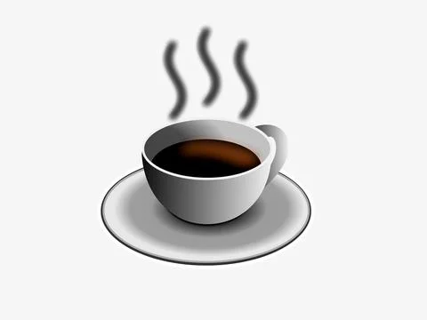 Black coffee Stock Illustration