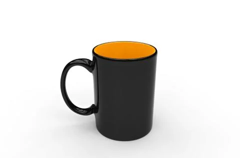Black Coffee Mug Illustrazione stock