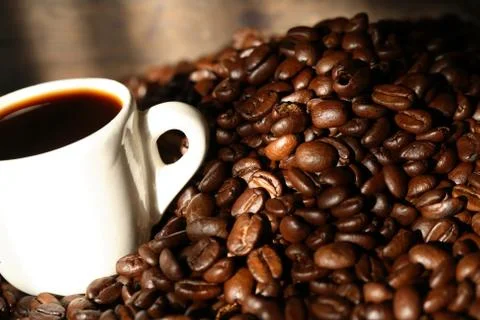 Black coffee Stock Photos
