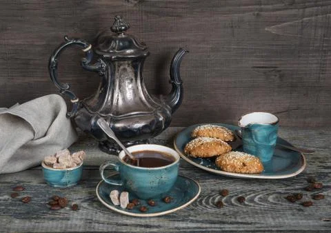 Black coffee Stock Photos