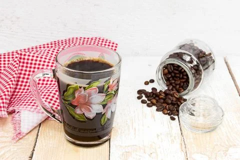 Black coffee Stock Photos