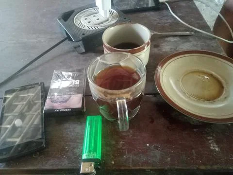 Black coffee Foto stock