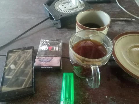 Black coffee Foto stock