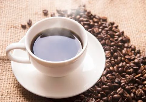 Black coffee for refesh and start on working Фото