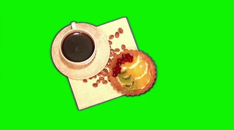 Black coffee rotate 05 Stock Footage 43466344