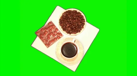 Black coffee rotate 07 Stock Footage 43467470