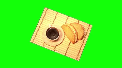 Black coffee rotate 15 Stock Footage 44449938