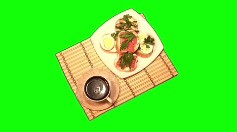 Black coffee rotating 22 Stock Footage 44458892