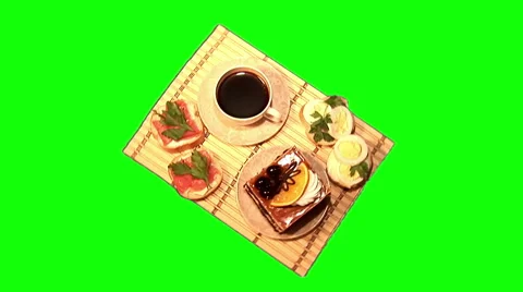 Black coffee rotating 24 Stock Footage 44583891