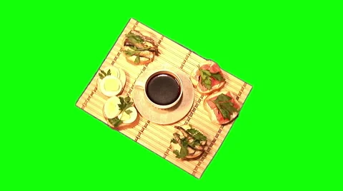 Black coffee rotating 25 Stock Footage 44461079