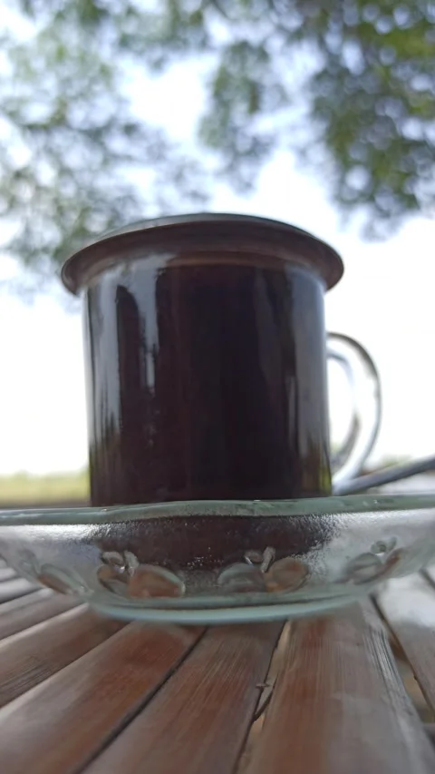 Black Coffee in a Simple Place Stock-Footage 318541839