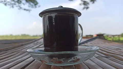 Black Coffee in a Simple Place Video stock 318541868