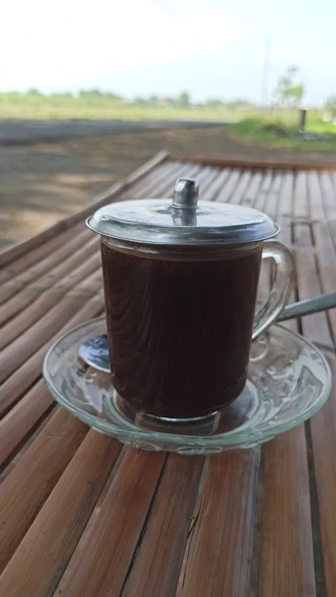 Black Coffee in a Simple Place Video stock 318541869