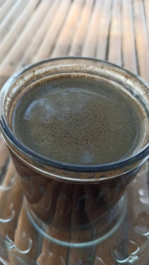 Black Coffee in a Simple Place Video stock 318541908