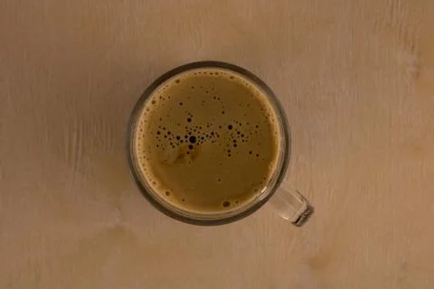 Black coffee with a soft foam Foto stock