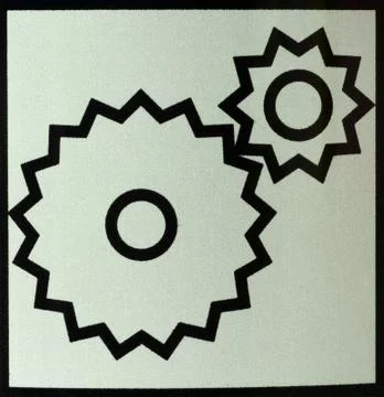 Black cogs (gears) on background Stock Photos