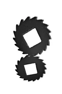 Black cogwheels Stock Photos