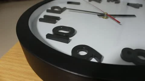 Black color of Clock Stock Footage 20455207