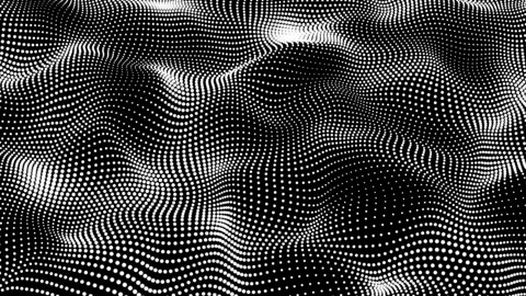 Black color digital dot background animation. Dot pattern with halftone eff.. Stock Footage 291939701