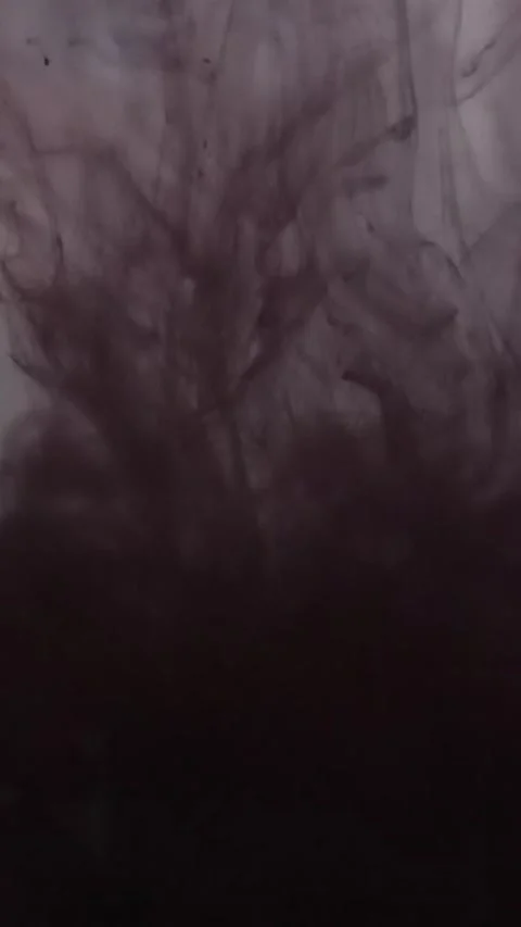 Black color dissolves in water Stock Footage 145299278